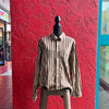GAP Classic Fit Brown Striped Long-Sleeve Shirt