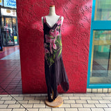 Paradise NY Lily Print Bias-Cut Maxi Dress