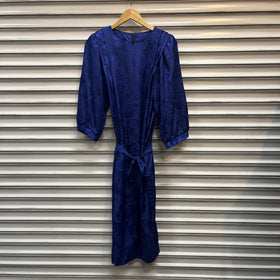 Emerald St. California Blue Floral Jacquard Dress