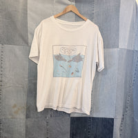 Vintage Shoebox Greetings Skelton Shark Cartoon Tee