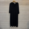 I. Magnin Black Modal Surplice Lounge Dress
