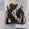 Aurora Ruffolo for Martha Black Ivory Abstract Blouse