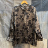 Scott II Rose-Print Rayon Blend Blouse