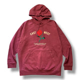 Rose Hoodie - Purple Wine
