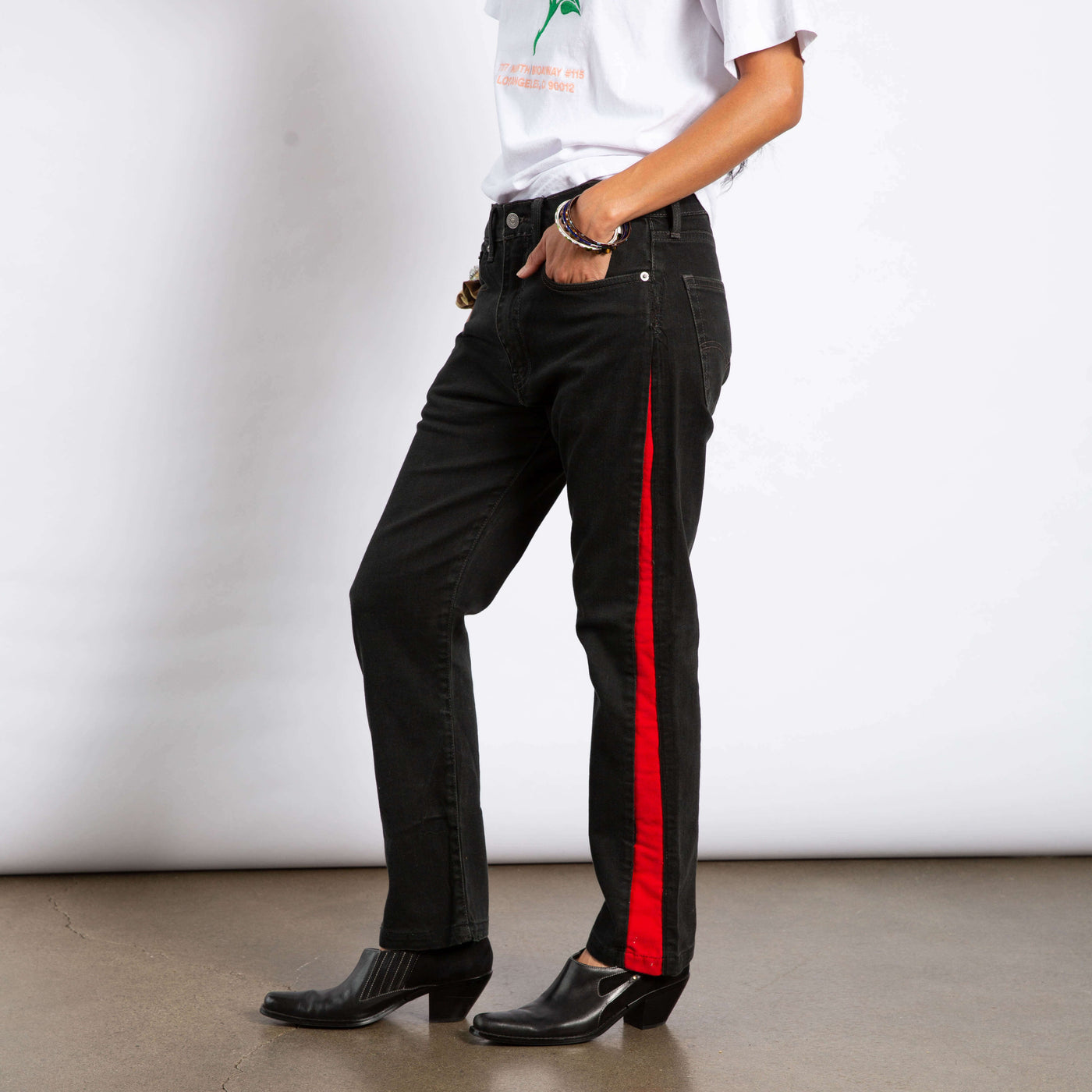 Tay Trong Black/Red Denim