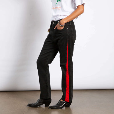 Tay Trong Black/Red Denim
