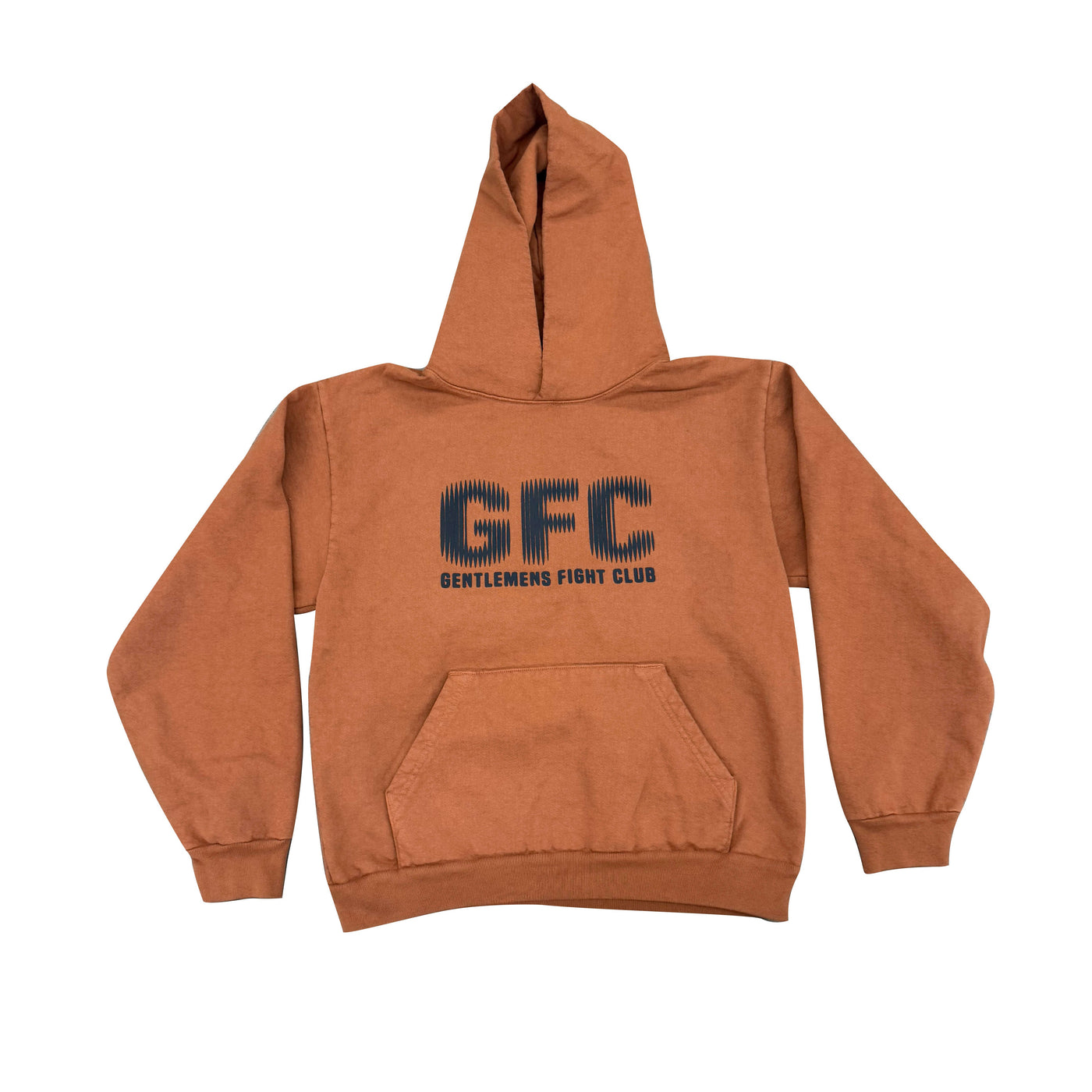 GFC BEHIND THE GLASS Pullover Hoodie Chestnut 14oz Heavy Fleece PRINTED