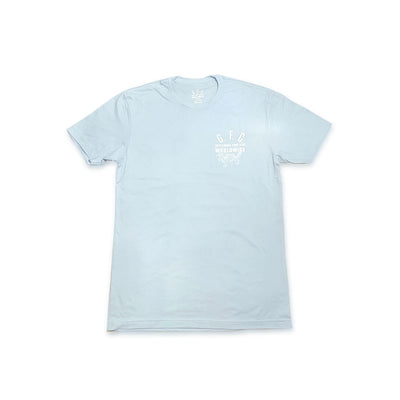 GFC Worldwide LIGHTWEIGHT Short Sleeve Tee Light Blue