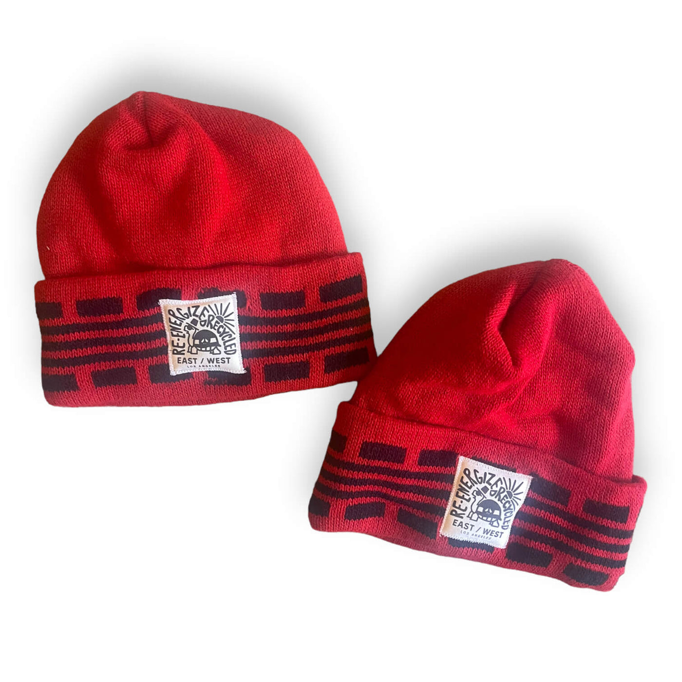 Deadstock Beanie - Patterned Red