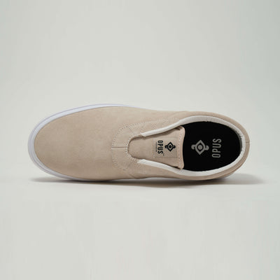 Opus Honey Slip on -  Cream White Suede