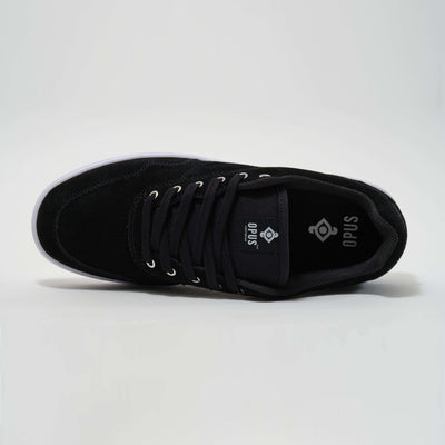 Standard Low Cup -  Black White Suede
