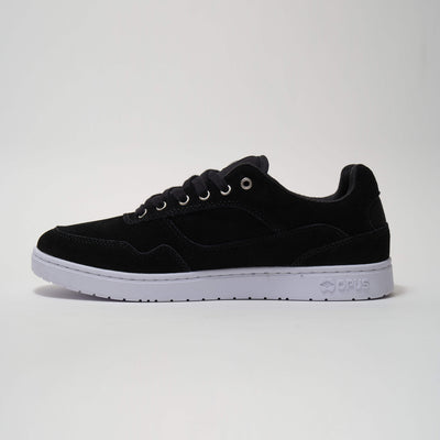 Standard Low Cup -  Black White Suede