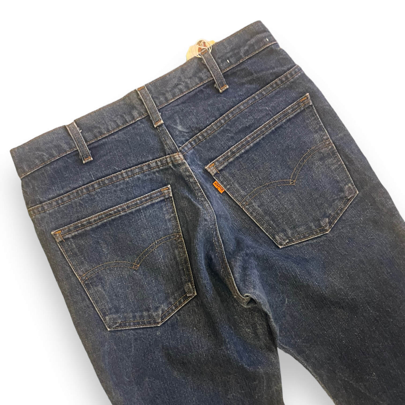 Levi's 217 Back waistband with orange Levi's tab on the back pocket