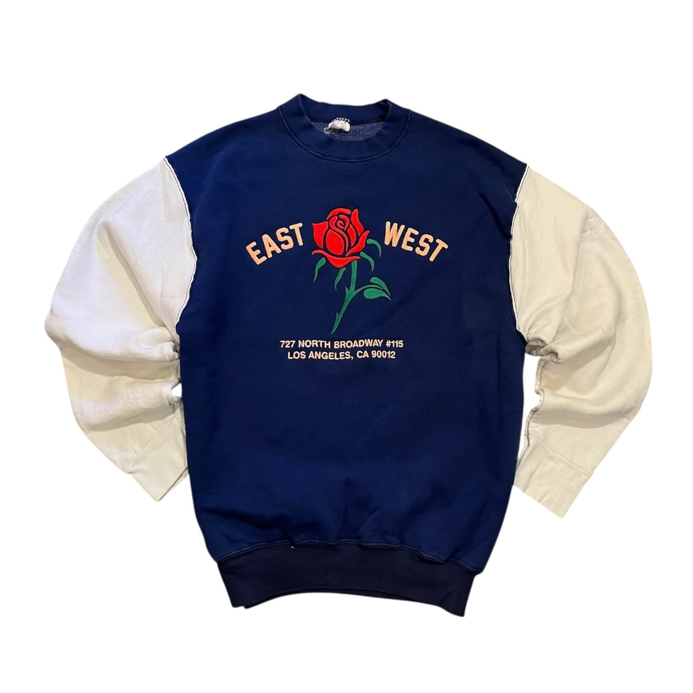 East West Rose Sweatshirt #10.2 Navy/White L
