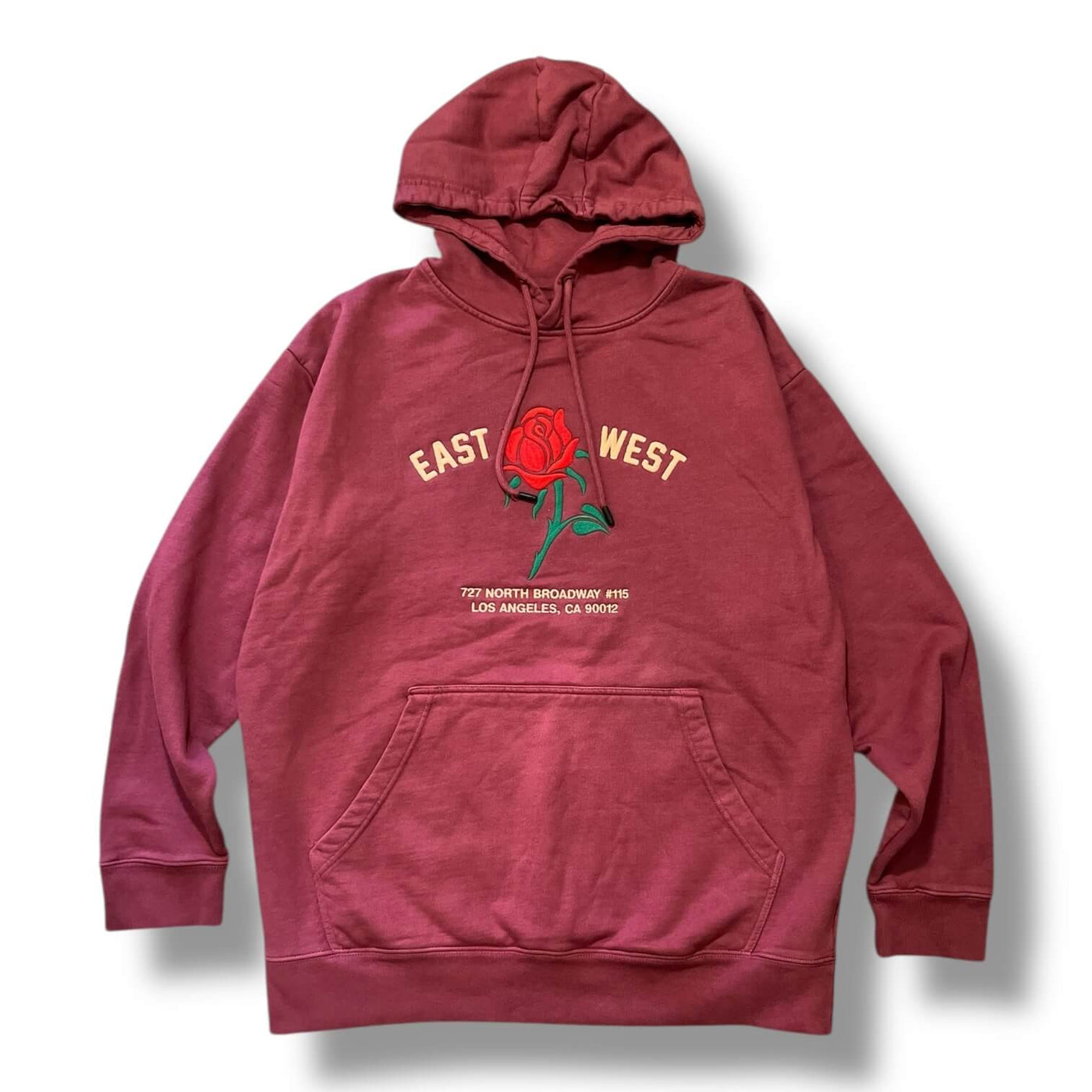 Rose Hoodie  - Purple Wine