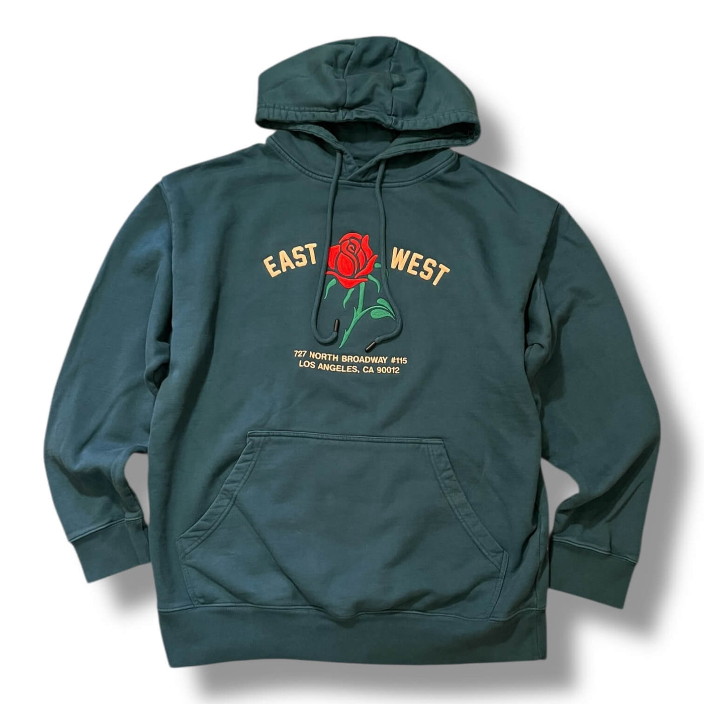 Rose Hoodie - Dark Teal