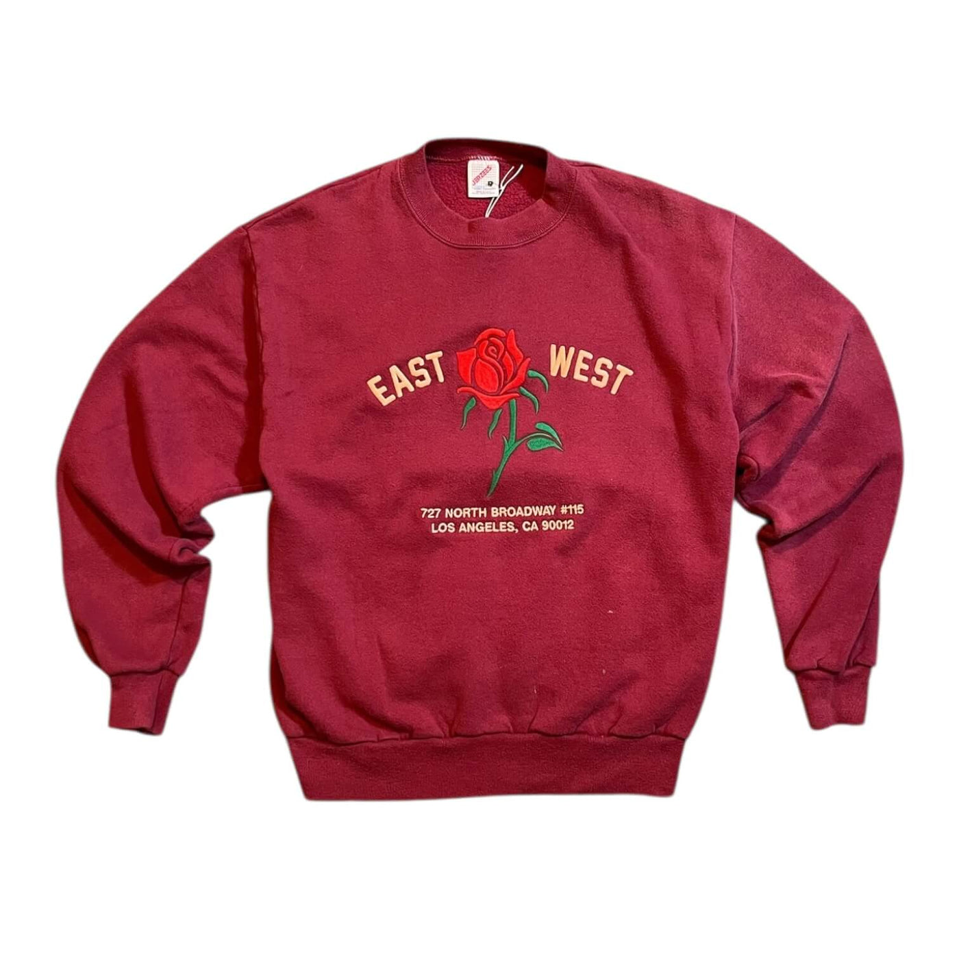 East West Rose Sweatshirt #10.17 Maroon - M