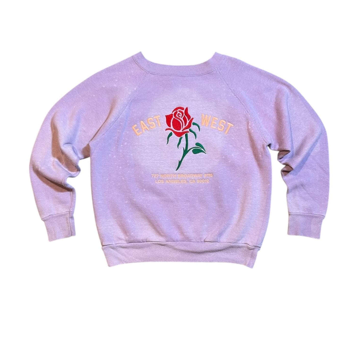 East West Rose Sweatshirt #10.24 Light Lavender M