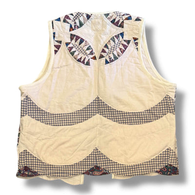 Quilt Vest - Natural + Floral B