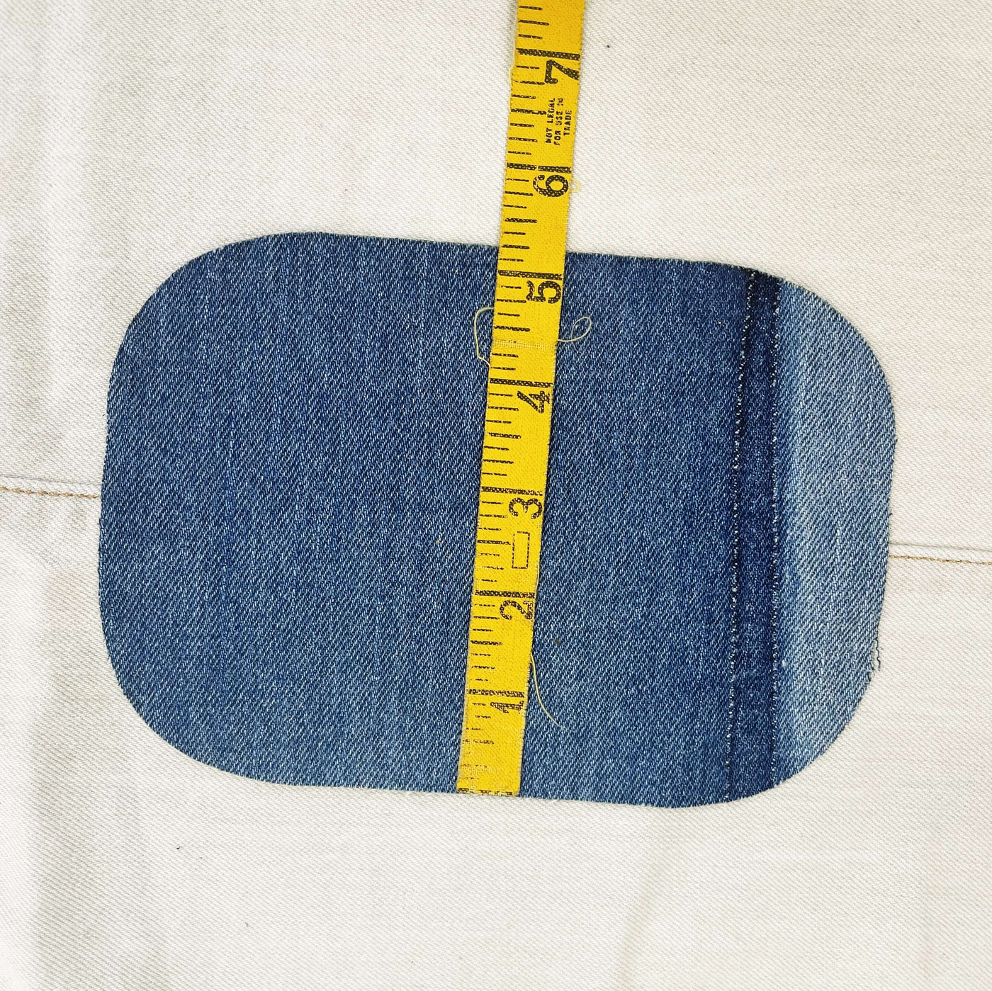 Cut Denim Patches for Sashiko Repair