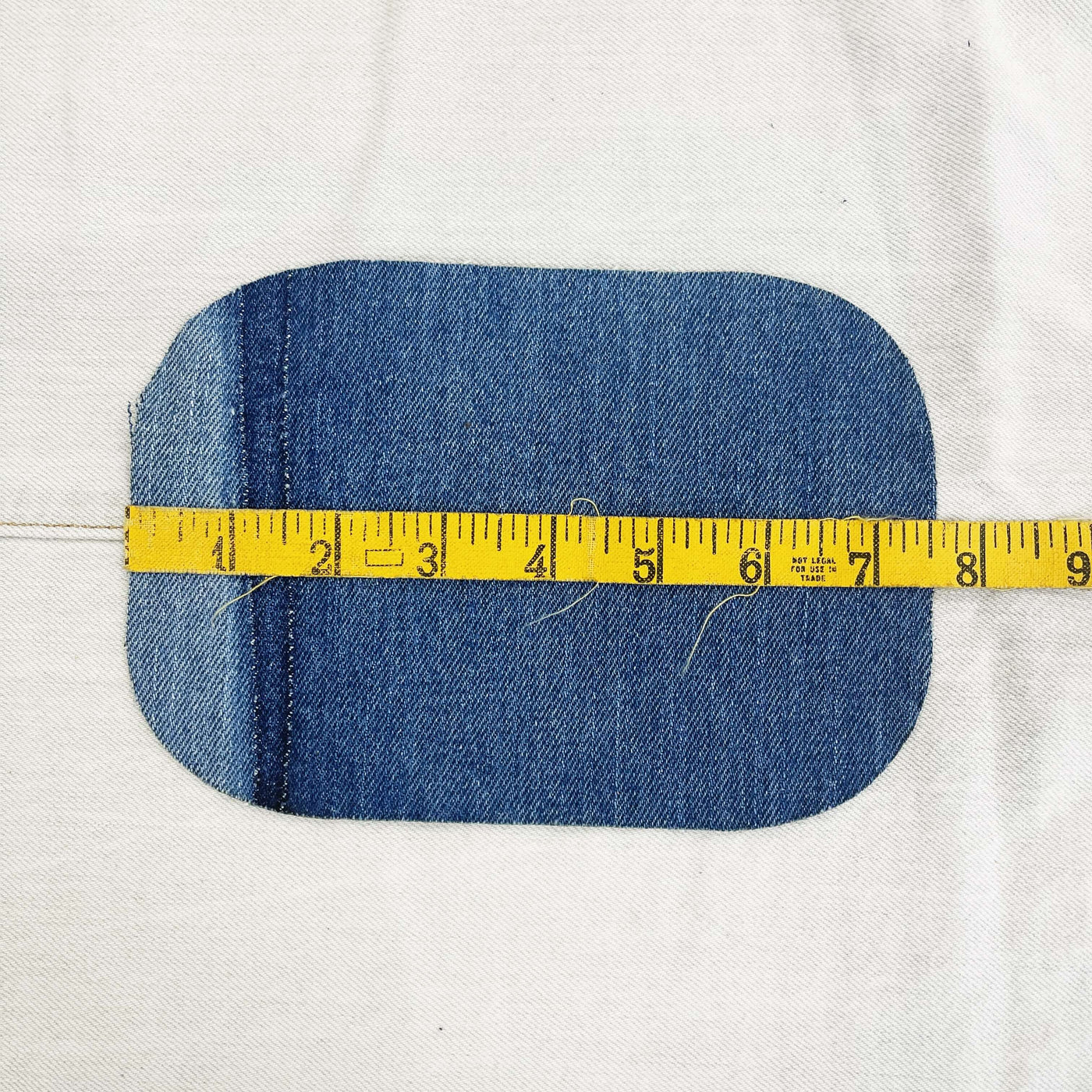 Cut Denim Patches for Sashiko Repair