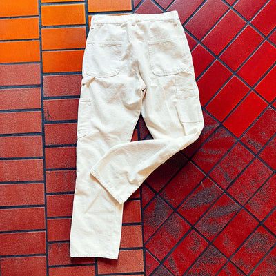 Unisex Soft Wash Carpenter Pants - Natural