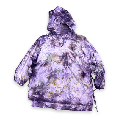 Tie dyed parka with hood
