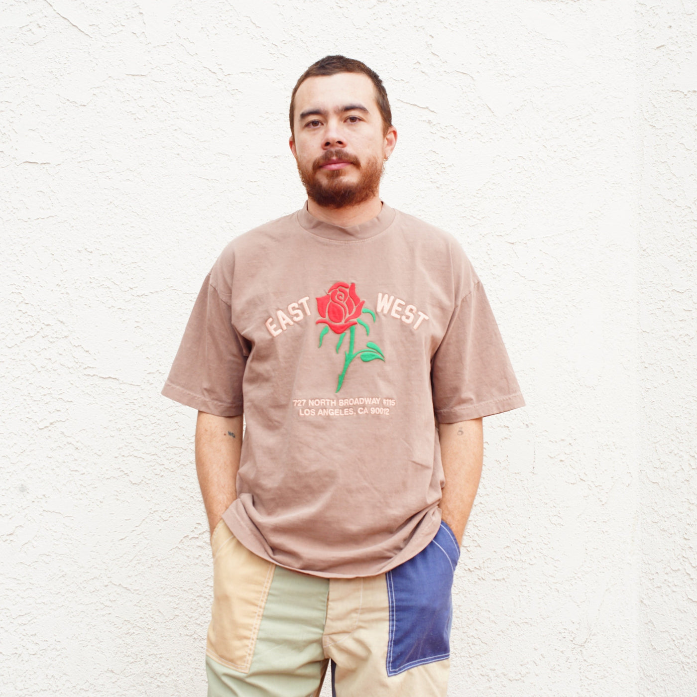 East West Rose Tee - Dusty Mauve