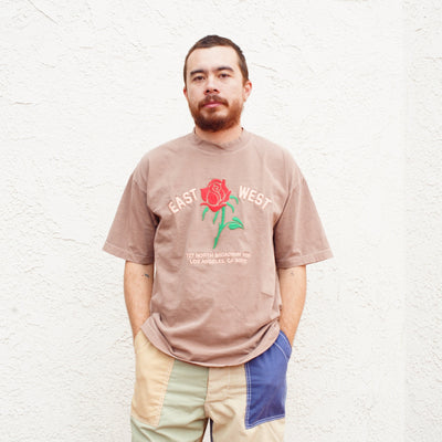 East West Rose Tee - Dusty Mauve